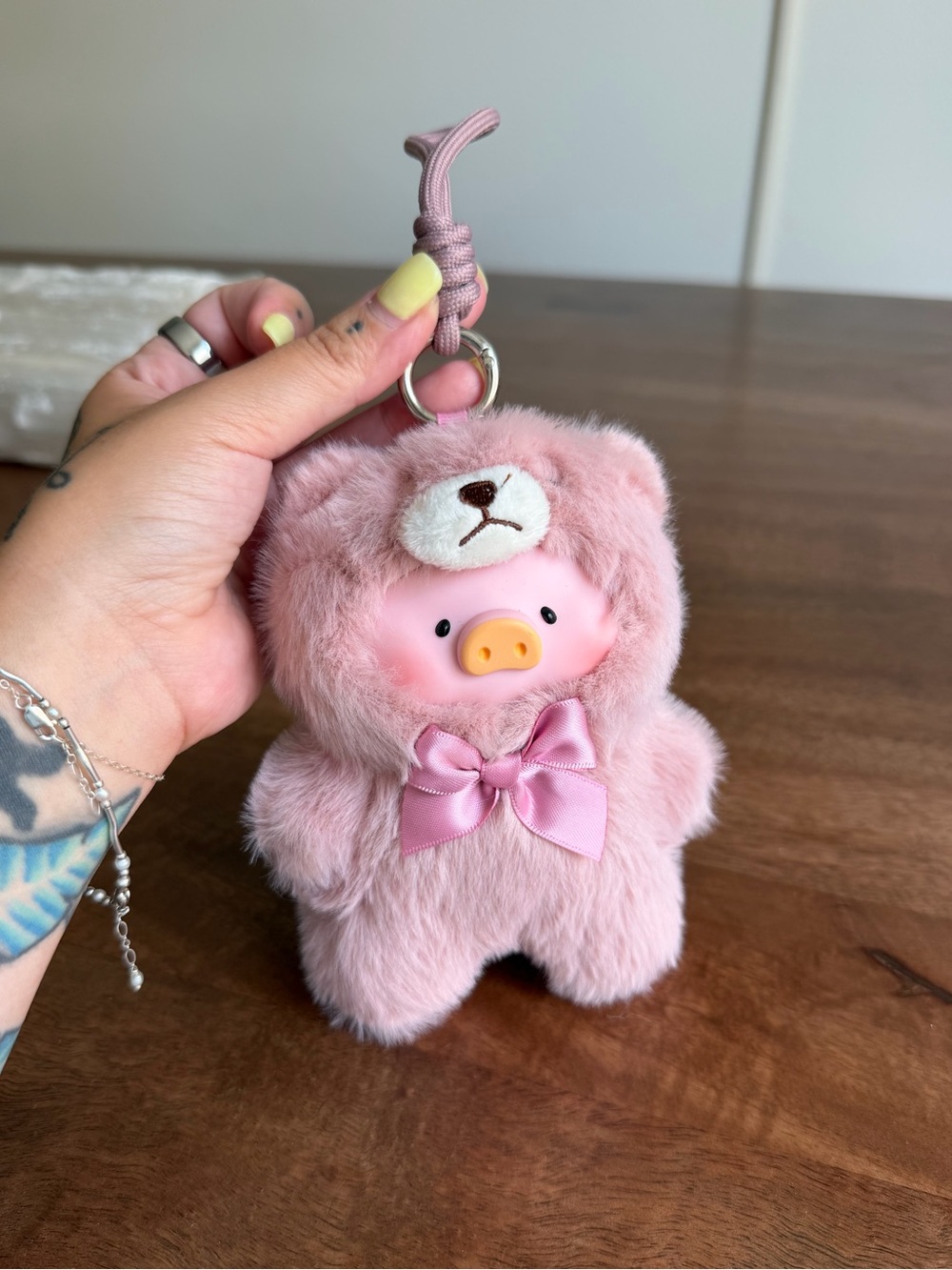 Authentic Vintage Pink Teddy Lulu Keychain 🎀🧸